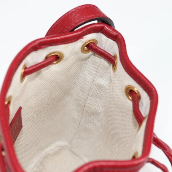 GUCCI Micro GG Supreme Doraemon Collaboration Bag PVC Beige Gold Auth 132450A - Picture 12 of 15